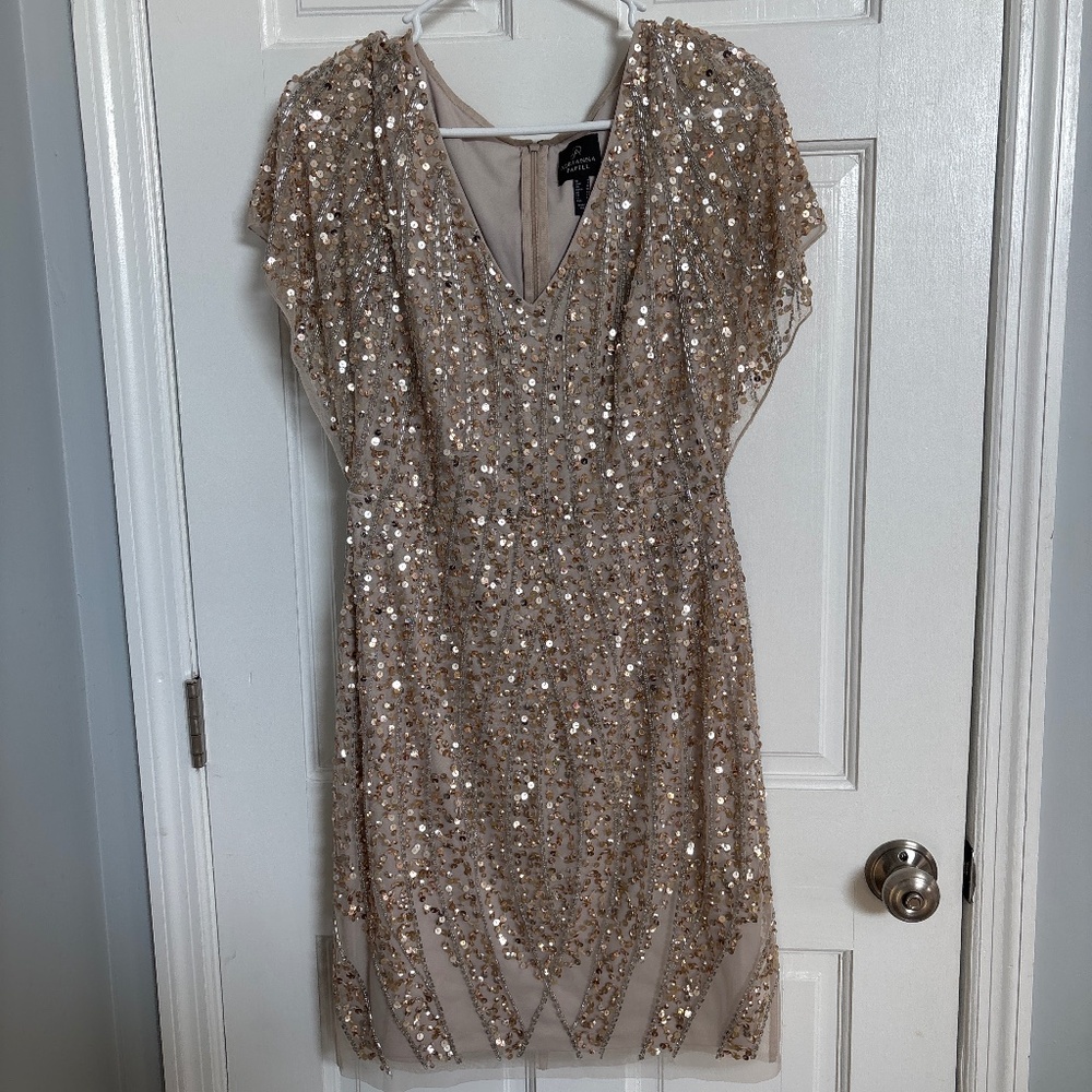 Gold glamour dress